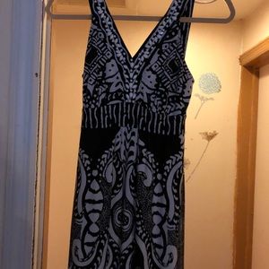 Black and white maxi sundress